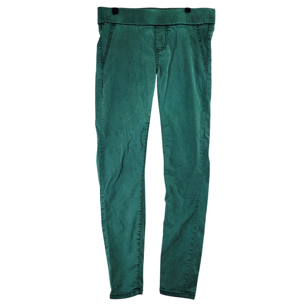 Liverpool‎ Jeans Co Pull On Skinny Pants Womens 2/26 Green High Rise Stretch